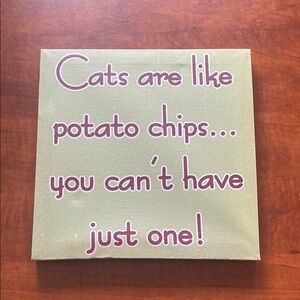 Cat Quote Wall Art